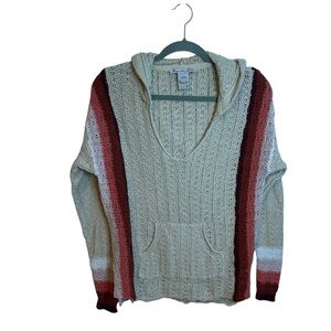American Rag Striped Hooded Sweater